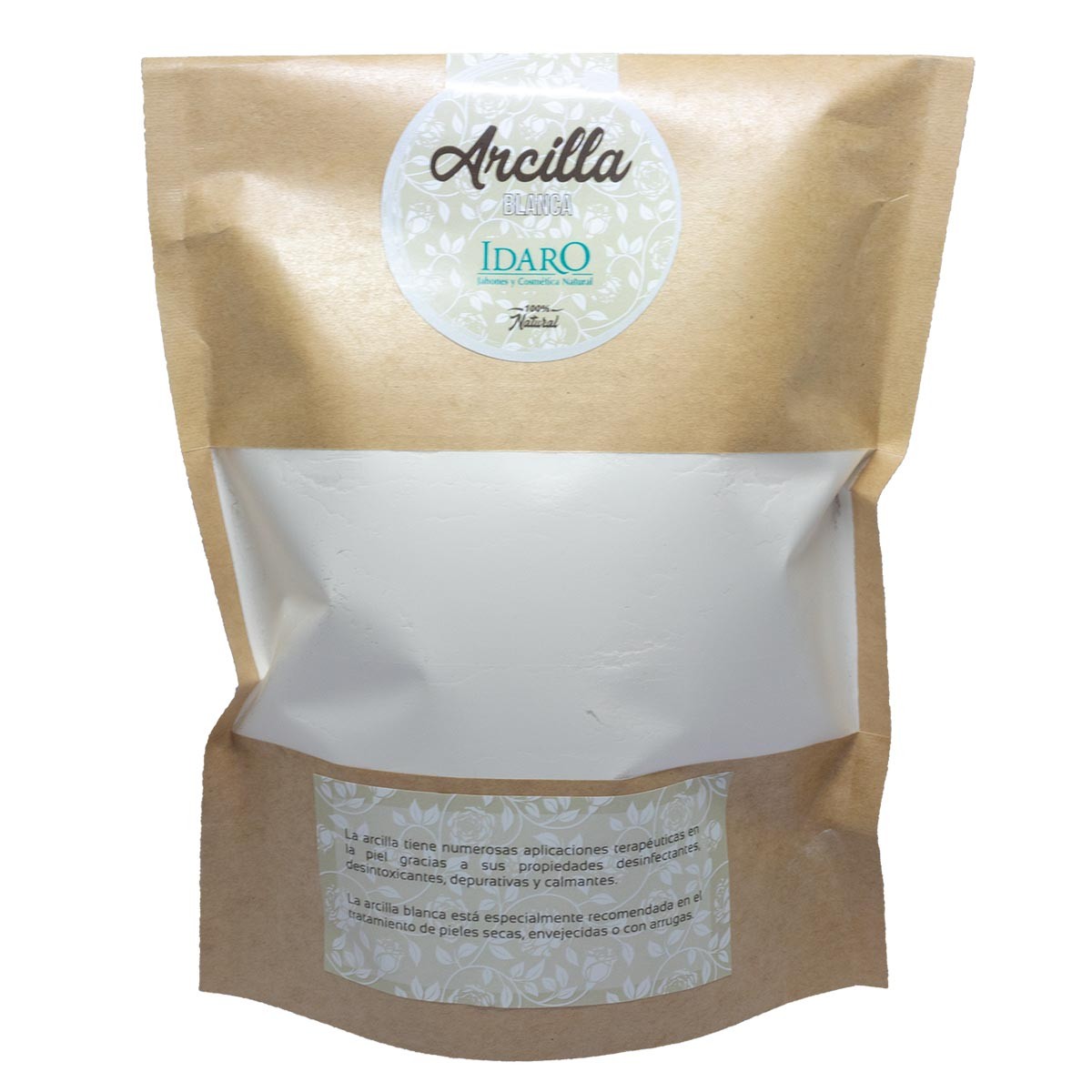 Arcilla blanca (Caolín) secada al sol 100% natural cosmética