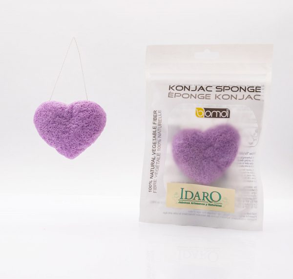 Esponja facial Konjac de lavanda